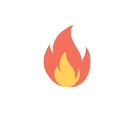 Flame logo for Lawesome website.
